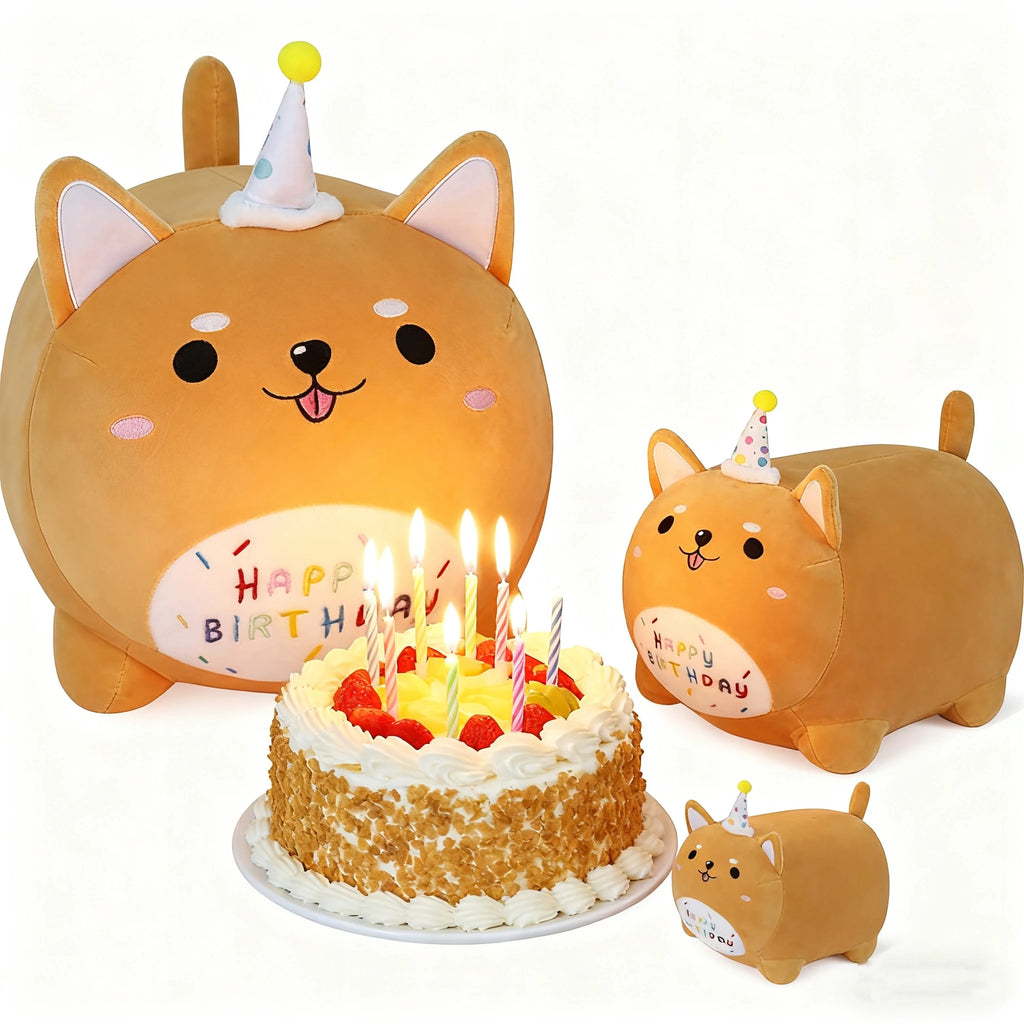 9.8''/15.7'' Corgi Plush Stuffed Animals Birthdays Gifts, Corgi Plush Pillow Soft Plushie, Birthday Gifts for Kids Girlfriend