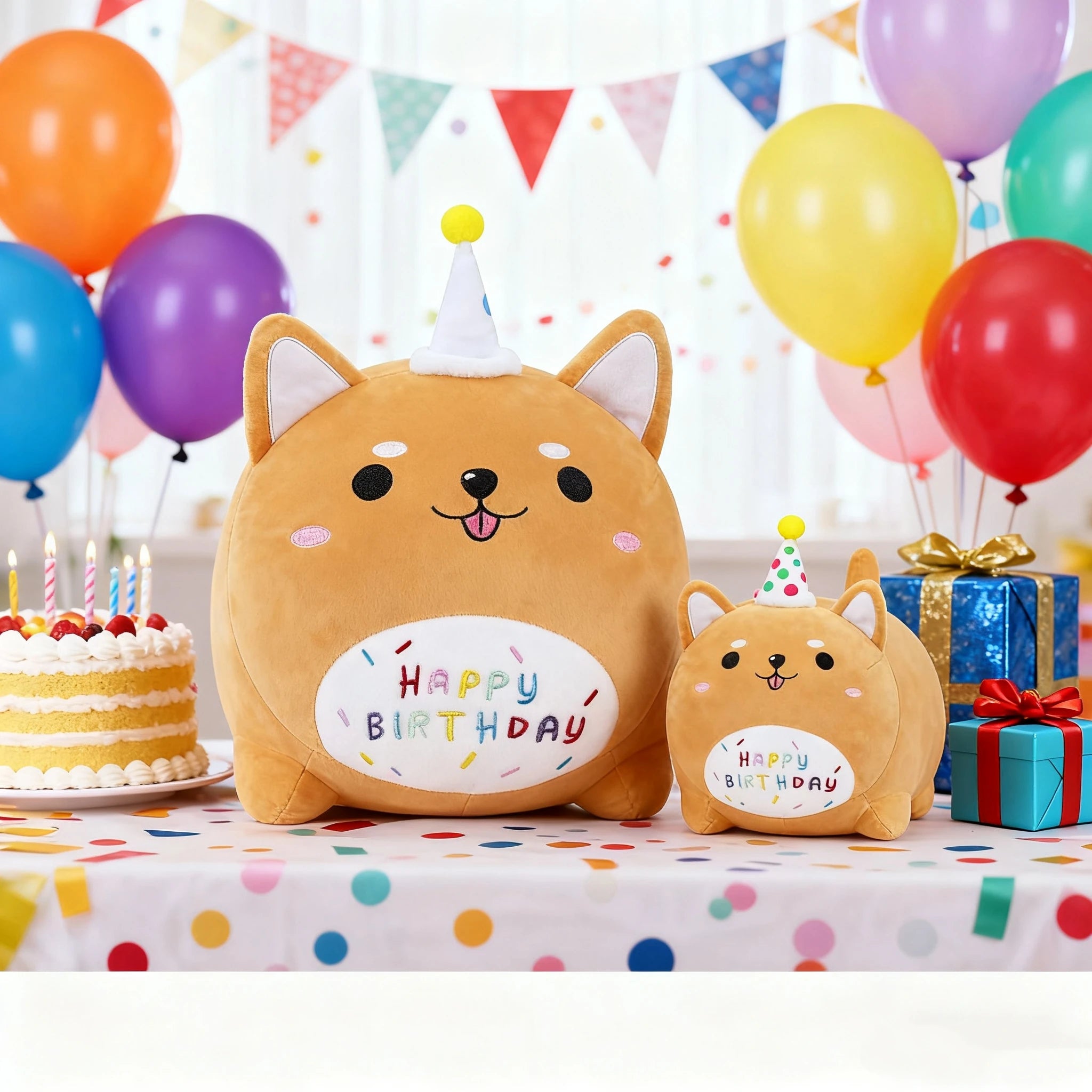 9.8''/15.7'' Corgi Plush Stuffed Animals Birthdays Gifts, Corgi Plush Pillow Soft Plushie, Birthday Gifts for Kids Girlfriend