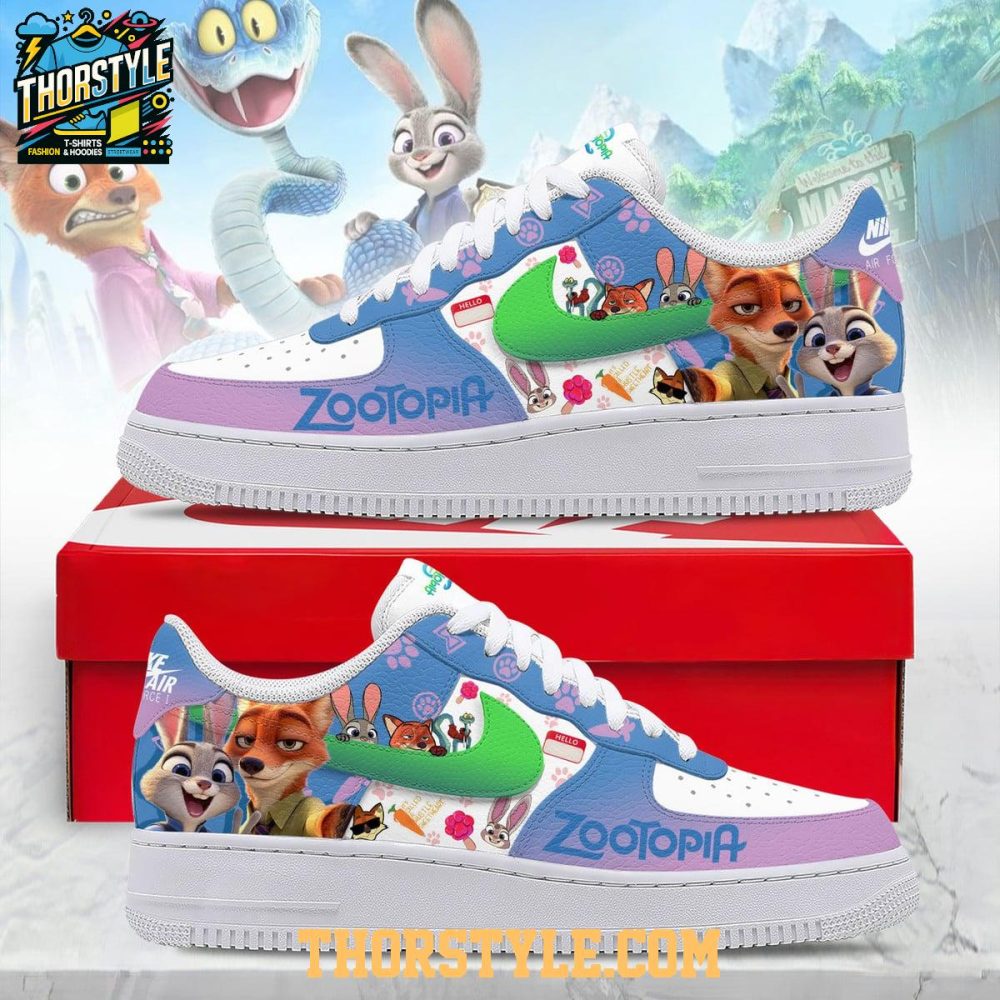 Zootopia 2 I Love You Partner 2025 Christmas Personalized Air Force 1 Shoes